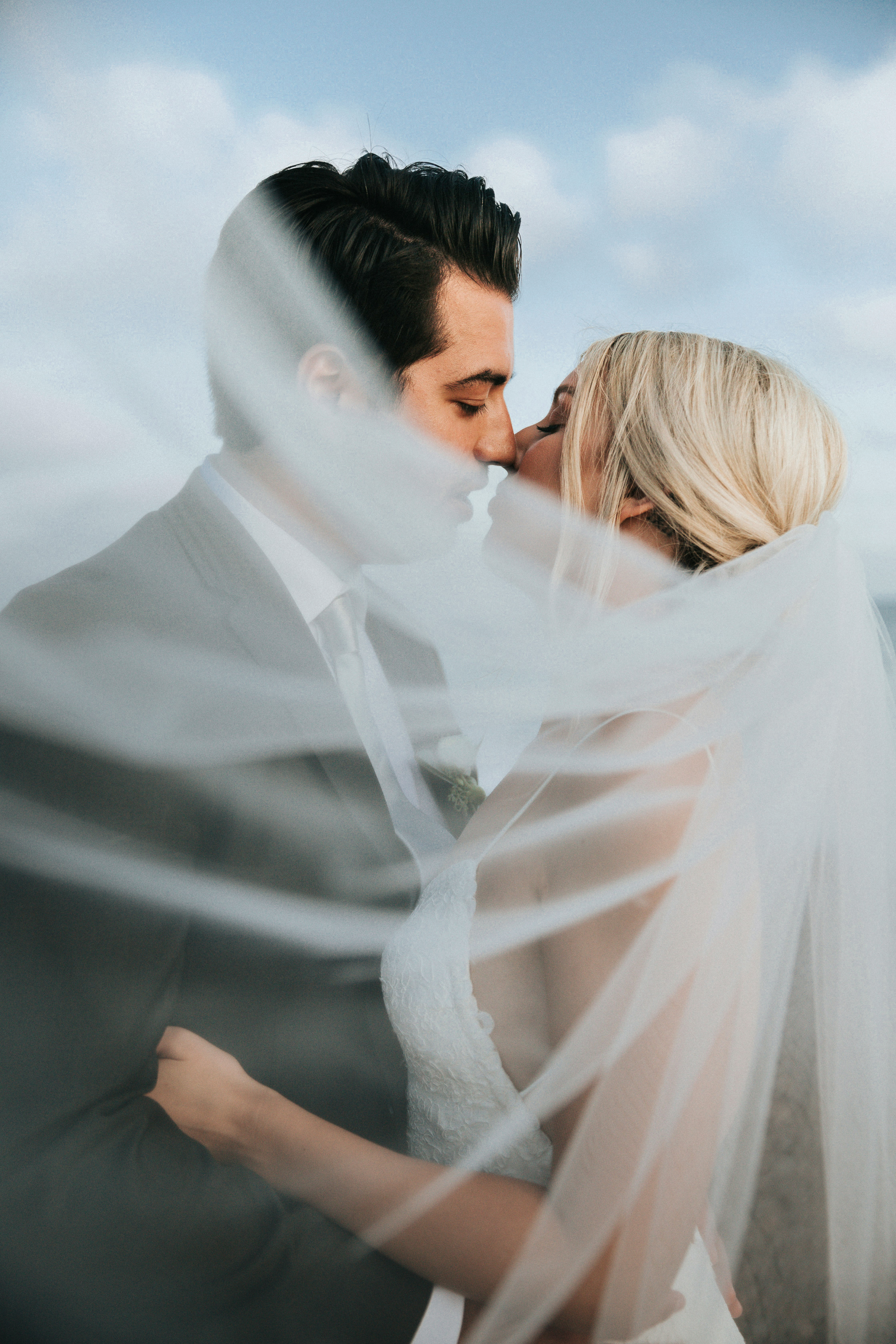 The same wedding photo, edited in the photographer's style
